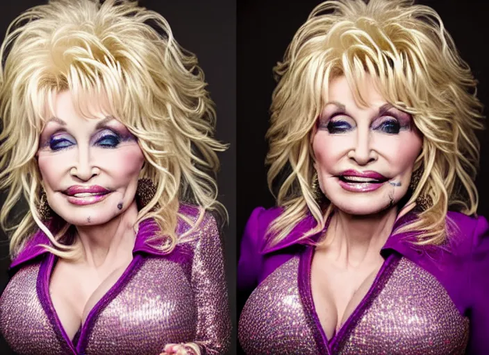 Image similar to photo still of dolly parton at the county fair!!!!!!!! at age 3 6 years old 3 6 years of age!!!!!!!! with a giant test your strength mallet, 8 k, 8 5 mm f 1. 8, studio lighting, rim light, right side key light