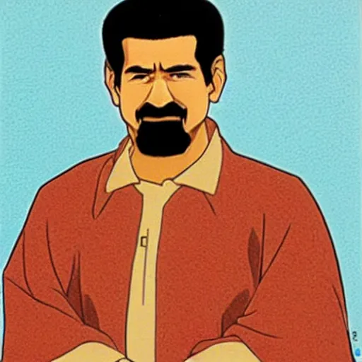 Prompt: anime portrait of Saddam Hossain