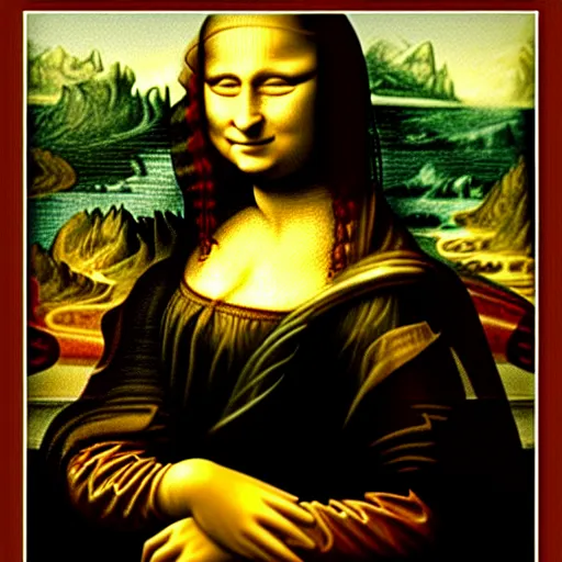 Image similar to mona lisa with a dog face, highly detailed