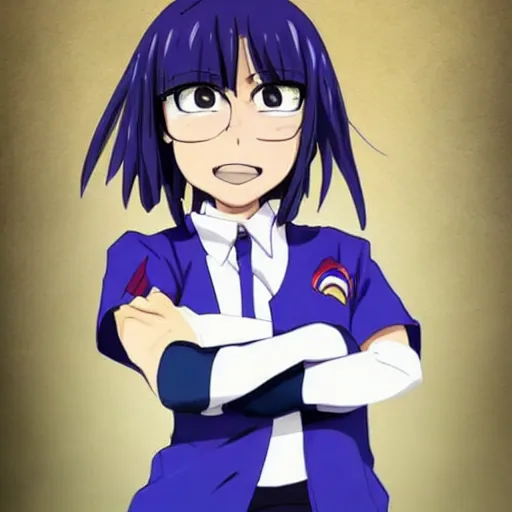 Prompt: realistic school portrait photo of jirou from my hero academia as a real person