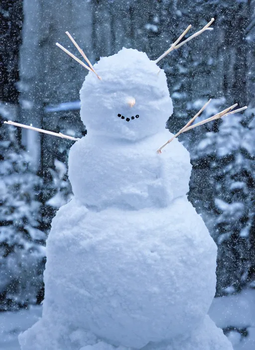 Prompt: photo of a cyber snowman, cyberpunk, made of snow and metal, interesting angle, sharp focus, 8 k high definition, insanely detailed, intricate, intelligent, art by kazuya takahashi, fenghua zhong, sangsoo jeong, kevin hou