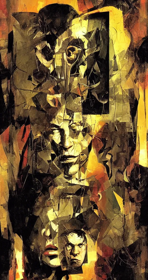 Image similar to Stuck behind the mirror, book cover, maximalism, general human form, photorealistic, deep shadows, by Dave McKean