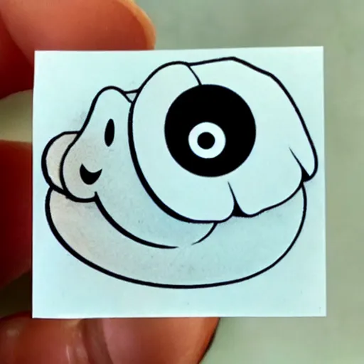 Image similar to cute mushroom with eyes sticker