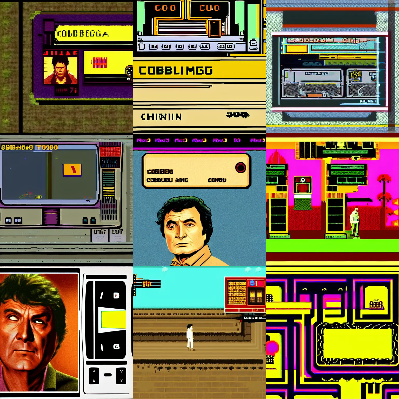 Prompt: a screenshot of columbo for the atari 2 6 0 0