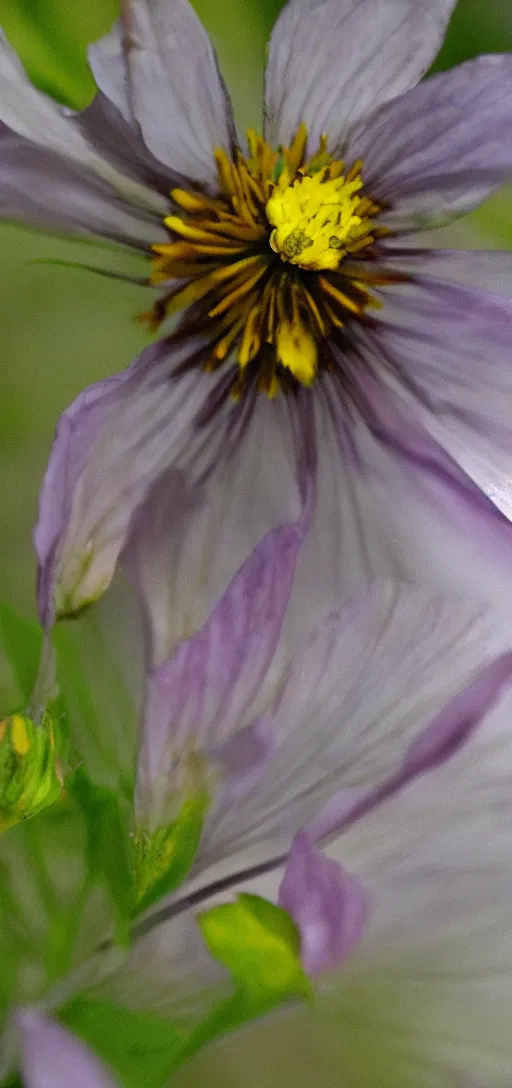 Prompt: flower, insect wing shaped petals, pestilence