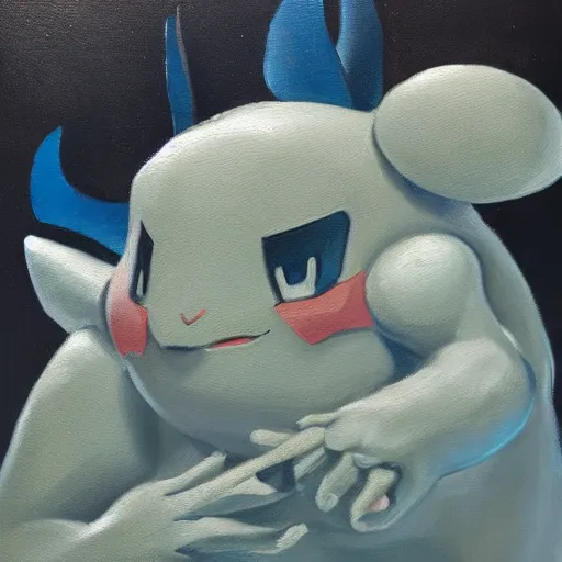 Prompt: detailed oil painting of the pokemon steelix