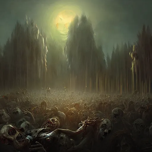 Image similar to zombie apocalypse by jessica rossier, detailed