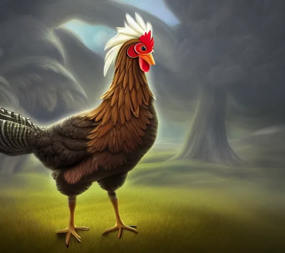 Prompt: chicken horse. fantasy magic style. highly detailed 8 k. intricate. nikon. award winning photography.