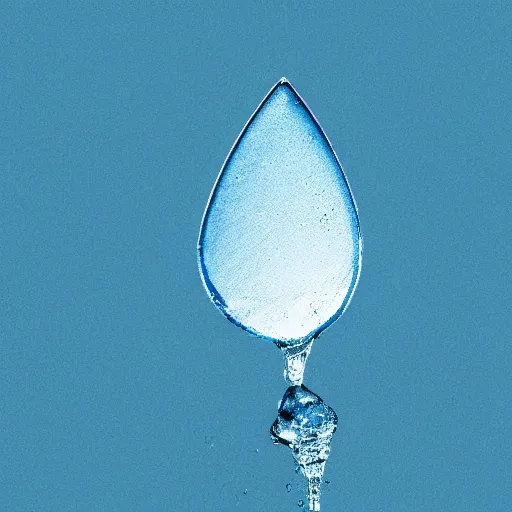 Image similar to logo of a blue drop of water with wings