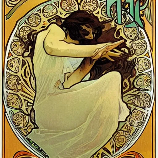 Prompt: art by alphonse mucha