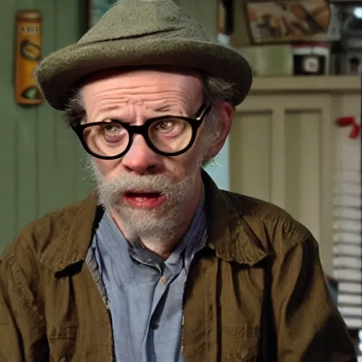 Prompt: r. crumb as rickety cricket, it's always sunny in philadelphia, 8 k