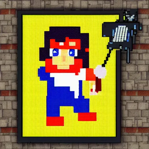Image similar to pixel art of danny devito in street fighter