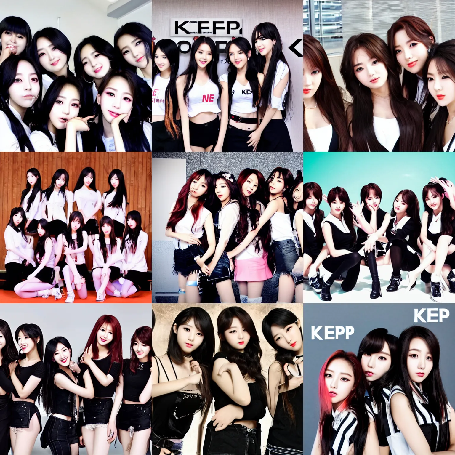Image similar to Kep1er (Kpop Girl group)