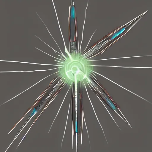 Prompt: a glowing needle in a pile of needles, high quality digital art trending on artstation