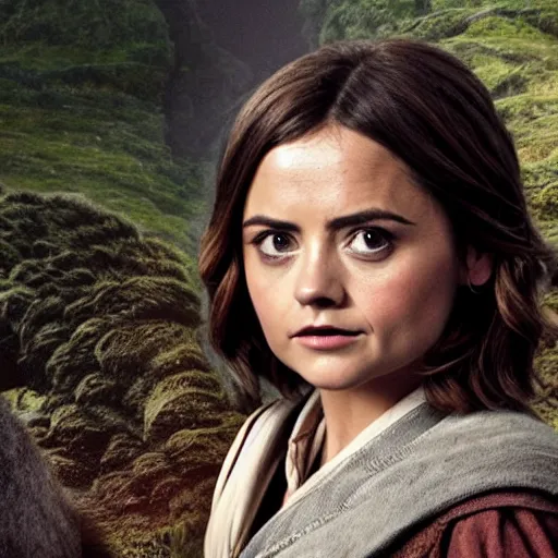 Image similar to jenna coleman as a hobbit