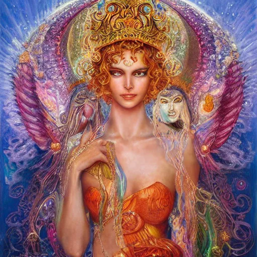 Prompt: water goddess by senior concept artist josephine wall, high resolution, trending on artstation