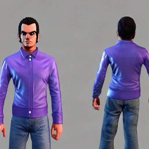 Image similar to Veggeta 3D model character from Gta 5