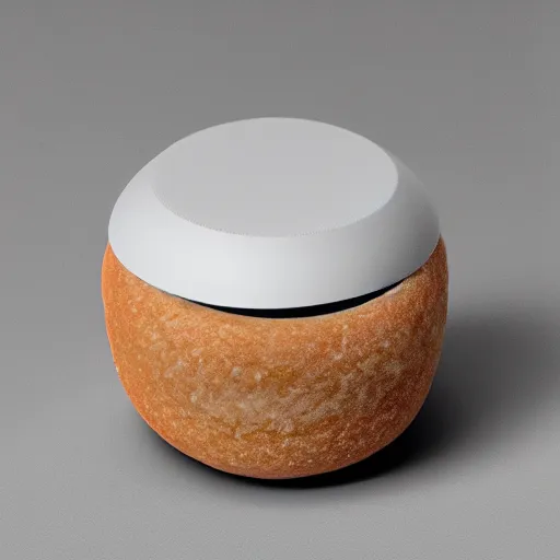 Image similar to a round donut shaped Bluetooth speaker design, soft light studio photography, archviz, minimal clean, detailed