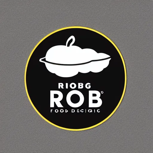 Prompt: logo design, food, rob