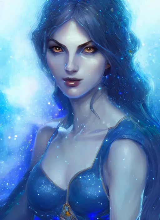 Prompt: clear portrait of a pale attractive women made of lapis lazuli and moonstone, background hyper detailed, character concept, full body, dynamic pose, glowing lights intricate, elegant, highly detailed, digital painting, artstation, concept art, sharp focus, illustration, qwek dom