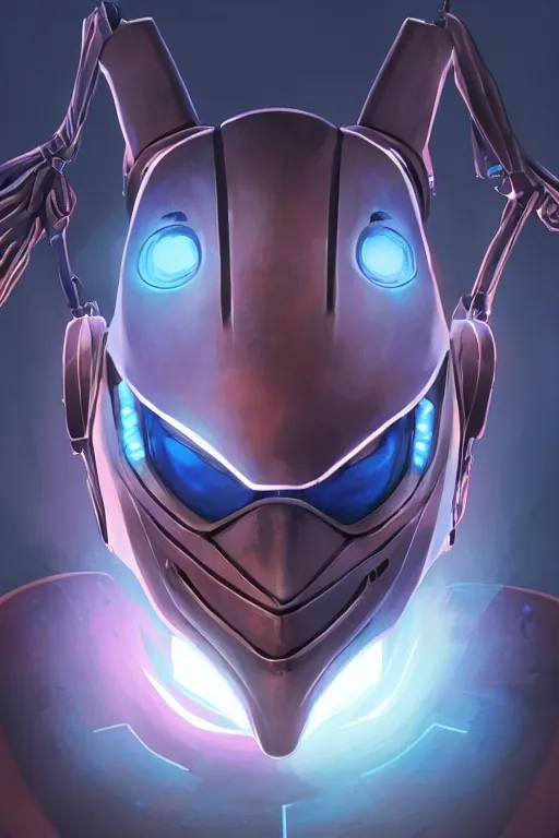 Image similar to epic mask helmet robot ninja portrait stylized as fornite style game design fanart by concept artist gervasio canda, behance hd by jesper ejsing, by rhads, makoto shinkai and lois van baarle, ilya kuvshinov, rossdraws global illumination radiating a glowing aura global illumination ray tracing hdr render in unreal engine 5