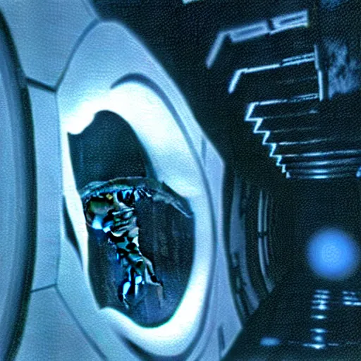 Image similar to a xenomorph inside an mri. alien : resurrection movie photograph.