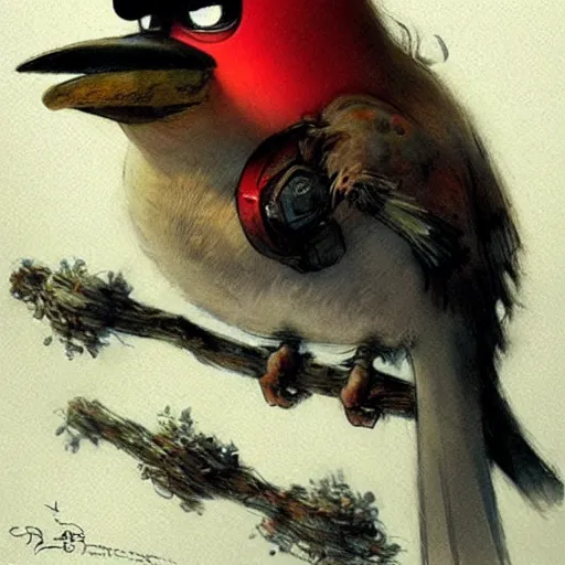 Image similar to ( ( ( ( ( bomb, angry bird. muted colors. ) ) ) ) ) by jean - baptiste monge!!!!!!!!!!!!!!!!!!!!!!!!!!!