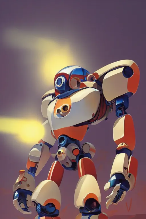 Image similar to metabots medabots medarotto medarot robot minimalist comics, behance hd by jesper ejsing, by rhads, makoto shinkai and lois van baarle, ilya kuvshinov, rossdraws global illumination ray tracing hdr radiating a glowing aura