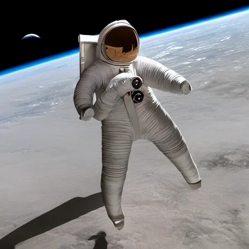 Image similar to horse in astronaut suit