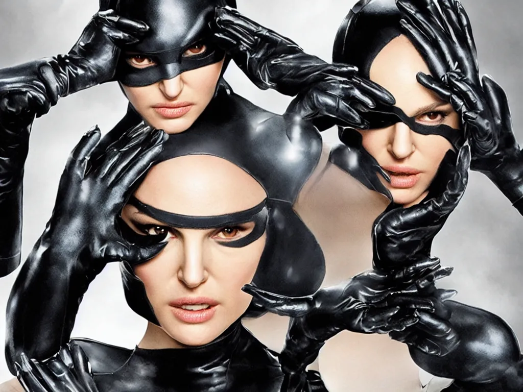 Image similar to natalie portman as catwoman, cdx