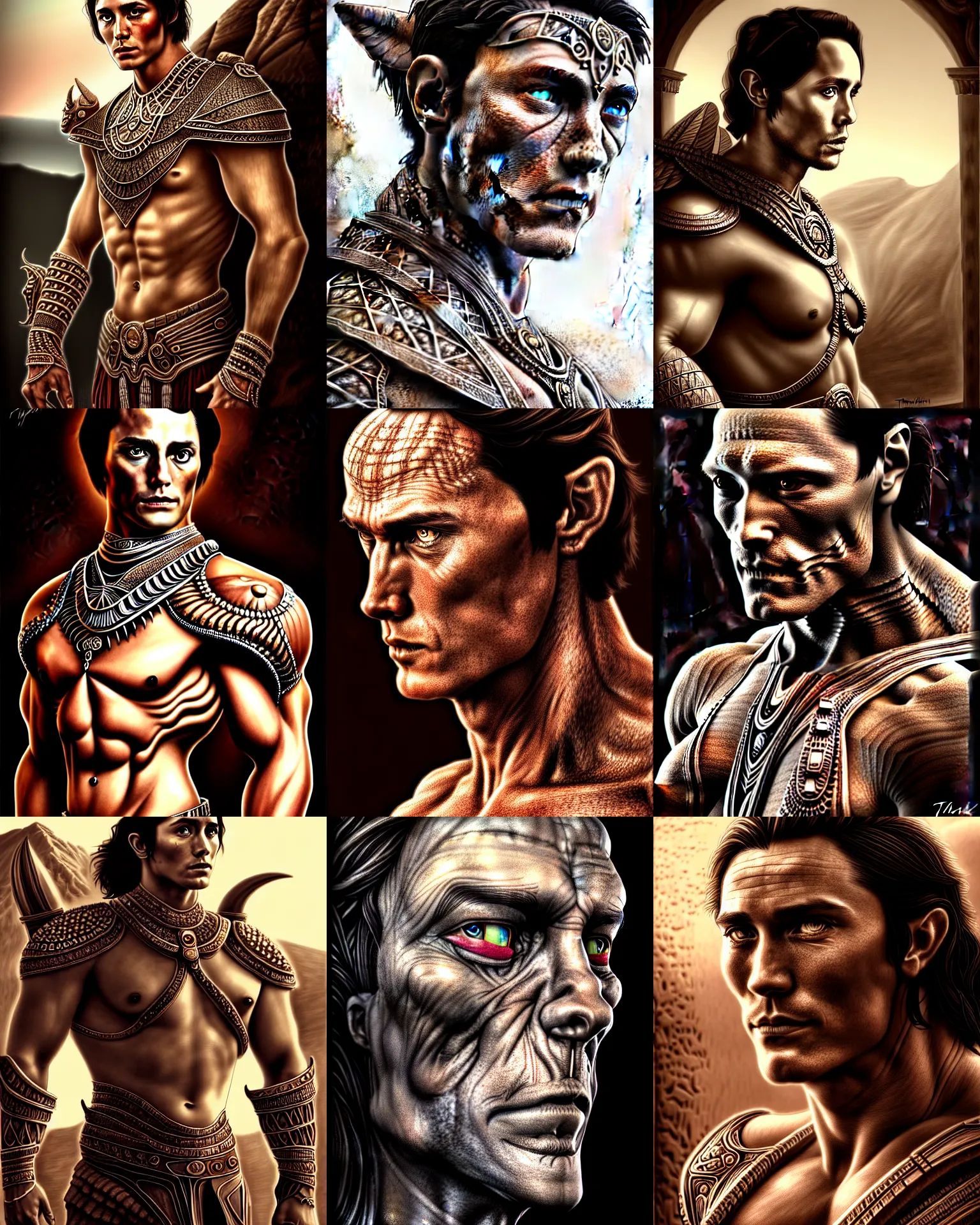 Prompt: thark portrait, ultra realistic, wide angle, intricate details, john carter mars character, highly detailed by