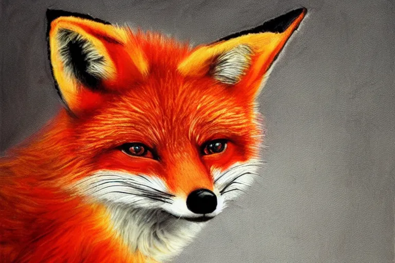 Prompt: curious red fox, art by eva widermann and david a. cherry, trending on artstation, dark atmospheric lighting low angle view unreal engine 5, crayon art, infrared, fantasy artist, pixar