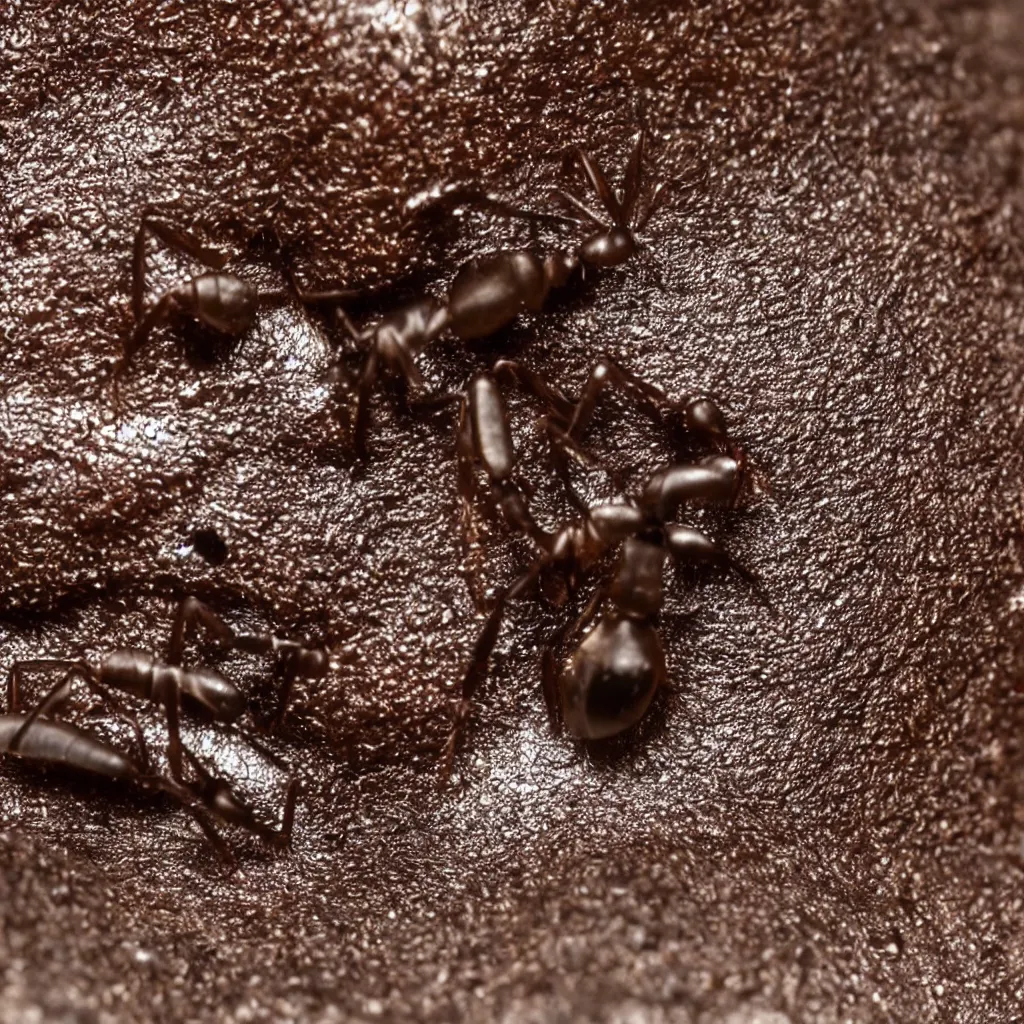 Prompt: extreme macro closeup of an ant head made of riveted sheet metal, professional macro photography, extreme contrast, very sharp, high detail, very detailed, high clarity