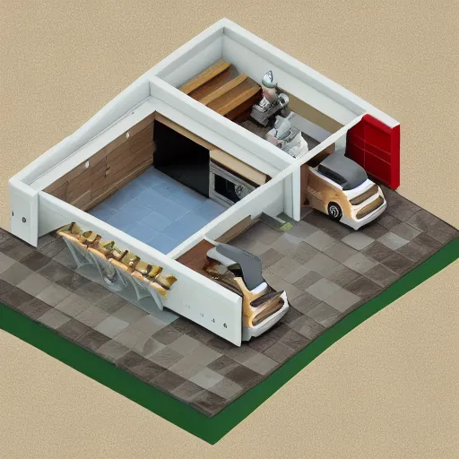 Image similar to twister 3d render, isometric view
