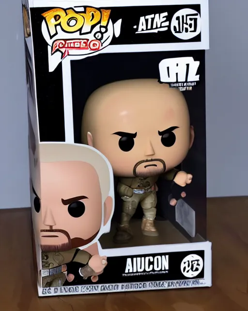 Prompt: A Stone Cold Steve Austin Funko Pop. Photographic, photography