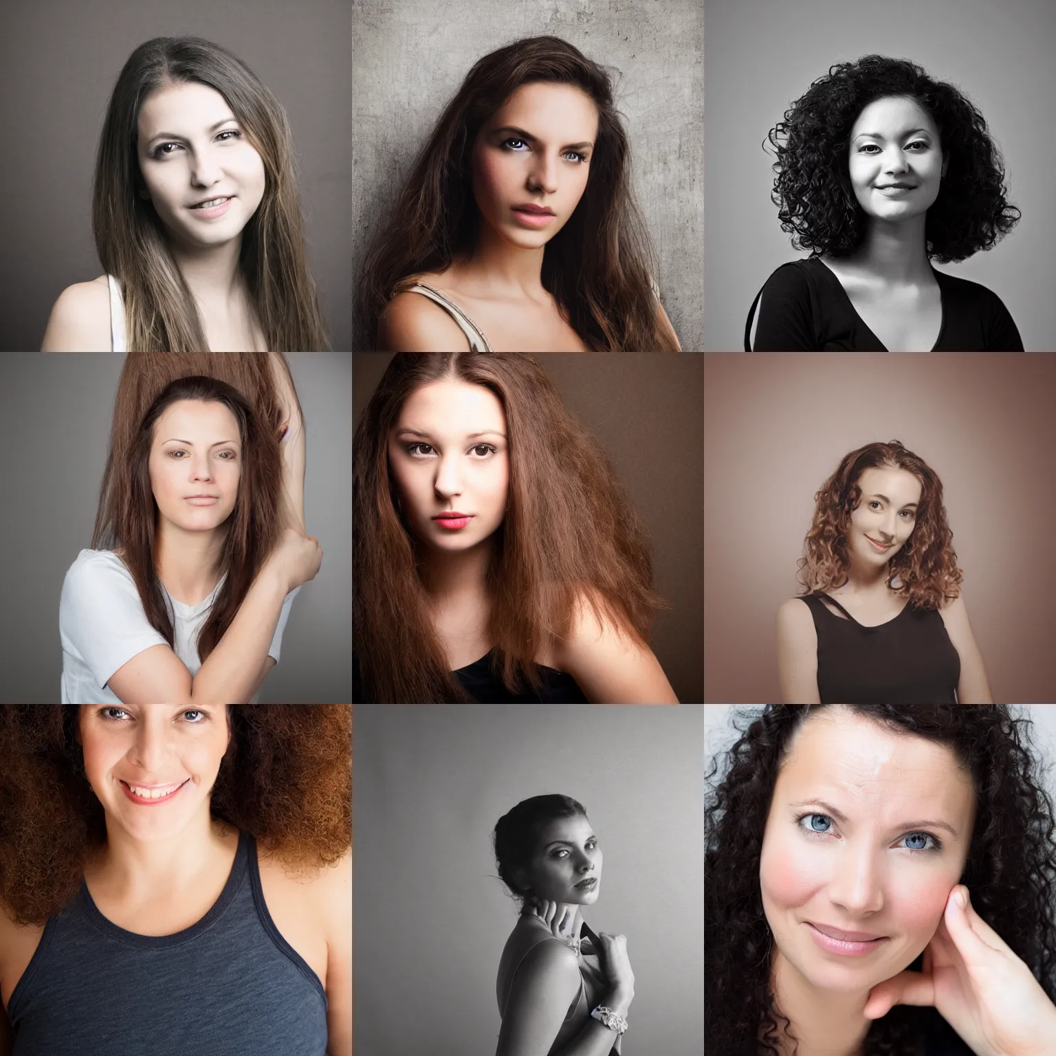 Prompt: Studio photograph of a beautiful woman