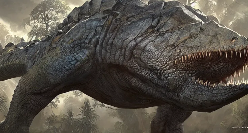 Image similar to a giant reptile with a disc shaped mouth that eats rocks, concept art by doug chiang cinematic, realistic painting, high definition, digital art, symmetrical, very detailed, extremely high detail, photo realistic, concept art, unreal engine 5,