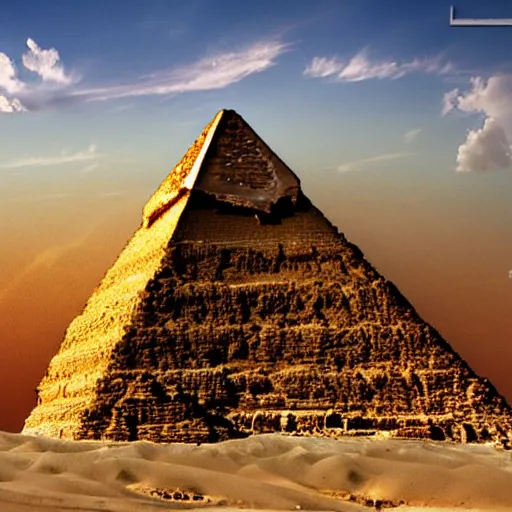 Image similar to egyptian cat vehicle of the pyramids desert HD photo superrealism 3d 8k resolution