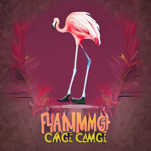 Prompt: the flamingo cafe, internetcore plunderphonic collage album cover, high quality meme trending on artstation