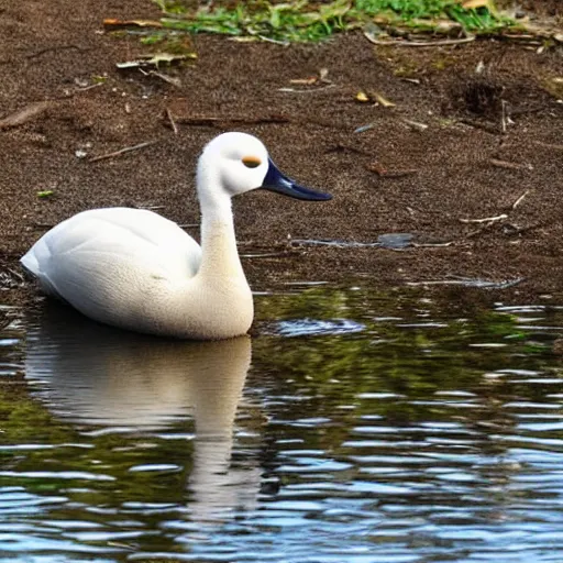 Image similar to eine ente mit einem hut und einer brille