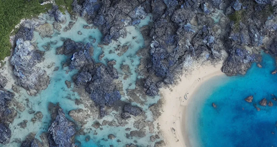 Prompt: the sapphire isles from game of thrones aerial photography, wide angle lens, mid - day lighting, cinematic by danny boyle