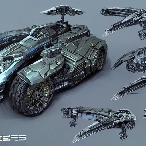 Image similar to concept art prometheus halo vehicles blueprint highly detailed