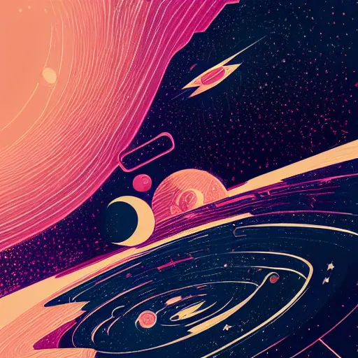 Prompt: Liminal space in outer space by Petros Afshar