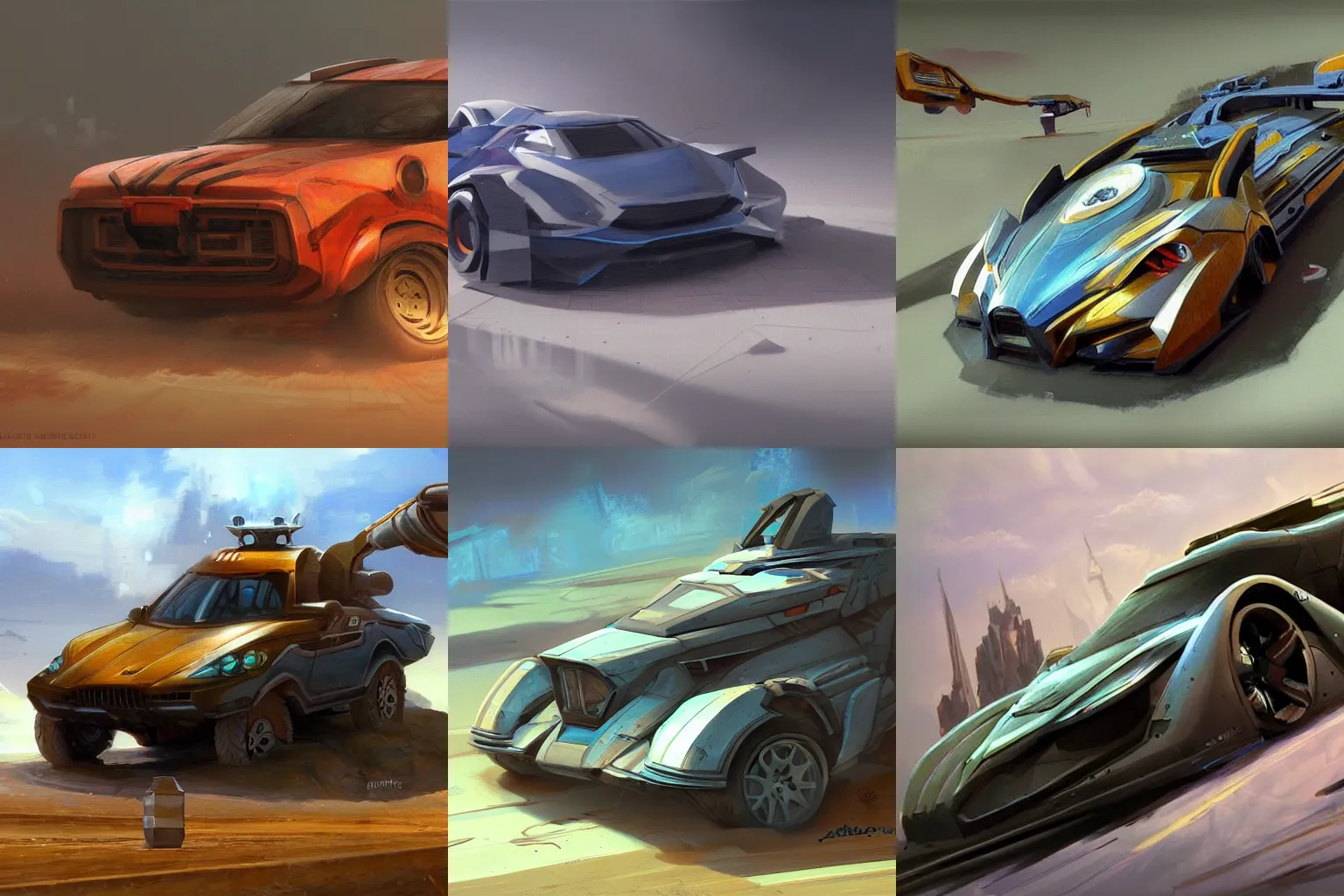 Prompt: a concept art of a vehicle, tempera paintings, artstation