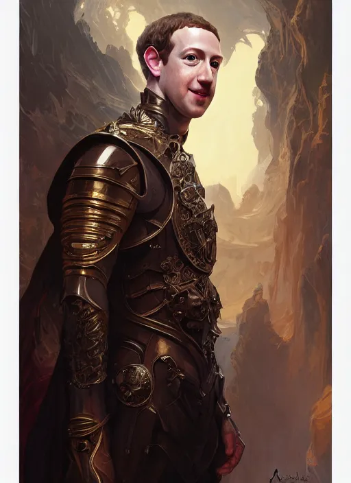 Prompt: symmetry!! portrait of mark zuckerberg + jeff bezos, fantasy, medieval wear, intricate, elegant, highly detailed, digital painting, artstation, concept art, smooth, sharp focus, illustration, art by artgerm and greg rutkowski and alphonse mucha