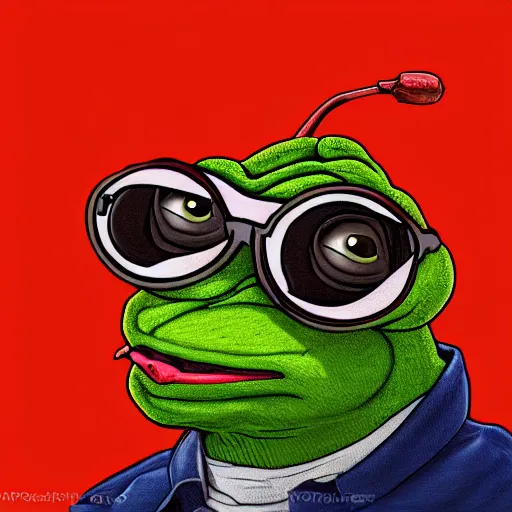 Image similar to portrait of realistic pepe jokes on you, concept art, trending on artstation, highly detailed, intricate, sharp focus, digital art, 8 k