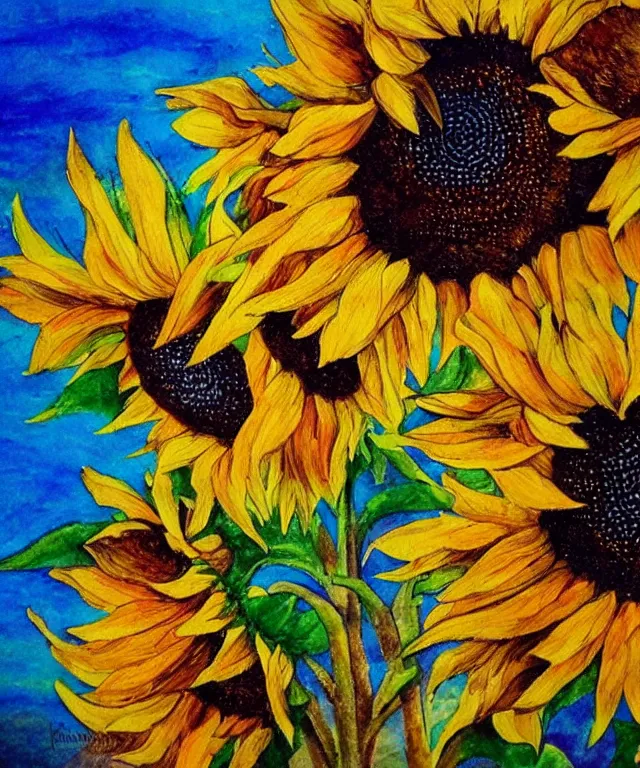 Prompt: sunflowers, water painting, sun rays, intricate, colorful, highly detailed, perfect composition, soft tones
