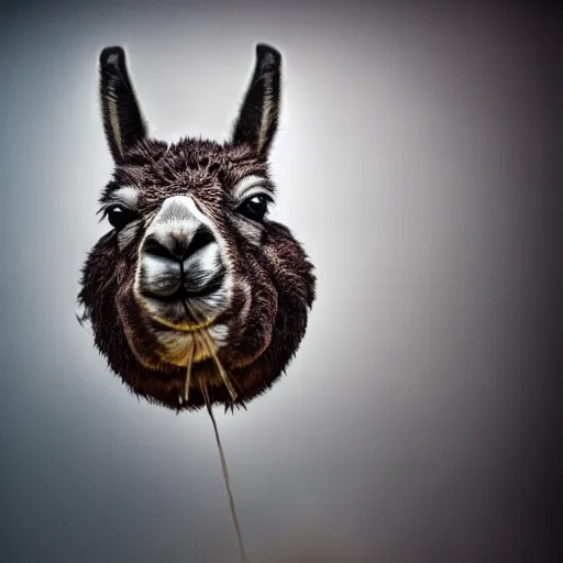 Image similar to a photo of a llama dunking a basketball, 4 k, photography, high resolution