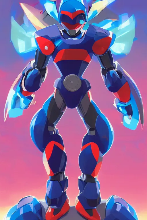 Image similar to hero 3 d megaman x zero rockman 2 0 2 2 switch game boss robot ninja mask helmet legacy collection fanart artsation, art gta 5 comics, behance hd by jesper ejsing, by rhads, makoto shinkai and lois van baarle, ilya kuvshinov, rossdraws global illumination ray tracing