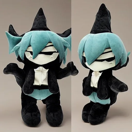 Prompt: cute fumo plush of the gentleman thief who steals hearts and possessions alike